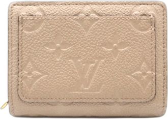 Louis Vuitton Beige Leather Wallet (Bi-Fold) (Pre-Owned)