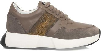 Cerruti Beige Cowhide Women Womens Sneaker