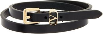 Valentino Vlogo Signature Leather Bracelet