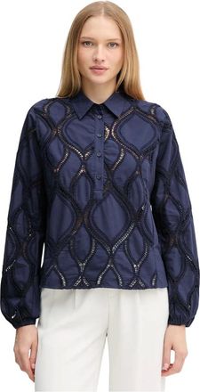 Mos Mosh MOS Mosh, Dames, Blouses & Shirts, Blauw, Maat: XS Katoen