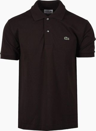 Lacoste Mens Lacoste L.12.12 Pique Cotton Polo Shirt Brown - Size: 44