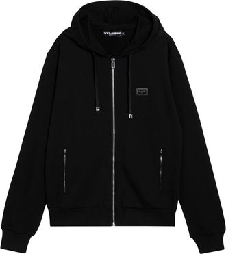Dolce & Gabbana Ritssluiting Cardigan Sweater - Heren - Vesten met rits - Zwart - 2XL - Hoodies & sweatvesten