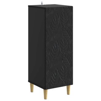 vidaXL Aparador Negro 33 X 34,5 X 90 Cm Madera De Ingenier&iacute;a Vidaxl