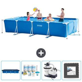 Intex Piscina Con Estructura Rectangular - 450x220x84 Cm - 5-piezas Scb61