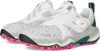 adidas Golf Codechaos BOA 25 Golf Shoes Womens Golf Shoes Footwear White/Silver Metallic/Collegiate Green : 5.5 B - Medium