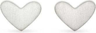 Kendra Scott Womens Ari Heart Stud Earrings In 18K Gold Or Rose Gold Vermeil
