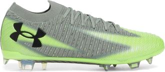 Under Armour Mens Shadow Elite 3 Firm Ground Football Boots Grey/Volt 11.5 UK