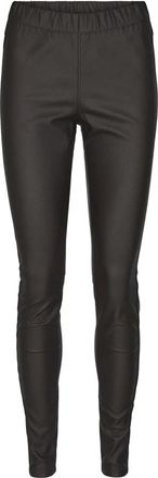 Kaffe Zwarte Coated Jeggings Slim-Fit Broek - Dames - Leggings - Zwart - XL - Broeken