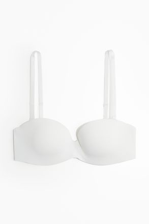 H&M Wattierter Balconette-BH aus Mikrofaser - Weiss