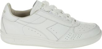 Diadora Witte Leren Sport Sneakers - Heren - Sneakers - Wit - 40 EU - Leer - Schoenen