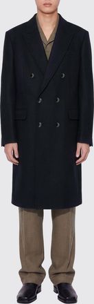 Giorgio Armani Long Double-Breasted Virgin Wool and Cashmere Coat
