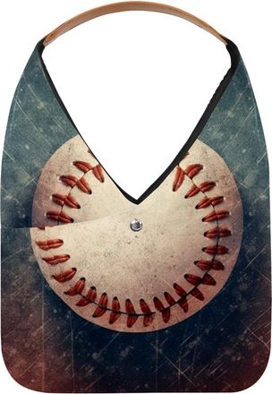 Generic Baseball Ball Background Reusable Lightweight Grocery Bags - Foldable Into Compact Pouch, Washable & Sturdy, Multipurpose for Shopping and Travel