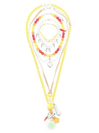 Amir Slama four-strand charm necklace - Multicolour