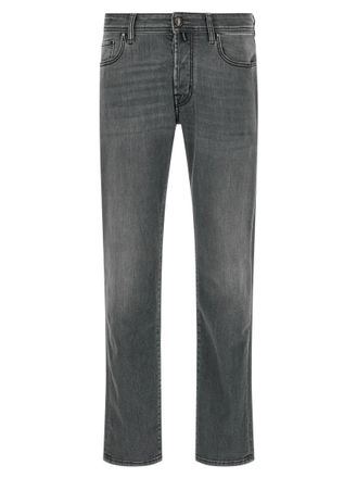 Jacob Cohen Grey Slim Mid Rise Jeans