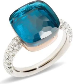 POMELLATO Nudo Ring - Dames - Ringen - Blauw - 48 MM - Accessoires