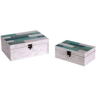 Vacchetti Mar Rectangular 1-2 Caja De Madera 26x18h10,5 Cm