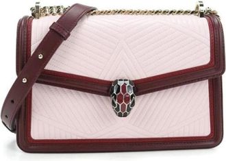 Bulgari Pre-owned Vintage Schoudertas - Dames - Vintage Schoudertas - Roze - ONE Size - Leer - Vintage
