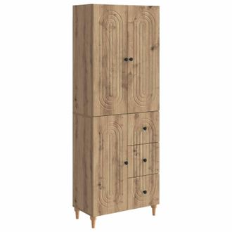 vidaXL Juego De Armarios 2 Uds. Roble Artisan Madera De Ingenier&iacute;a Vidaxl