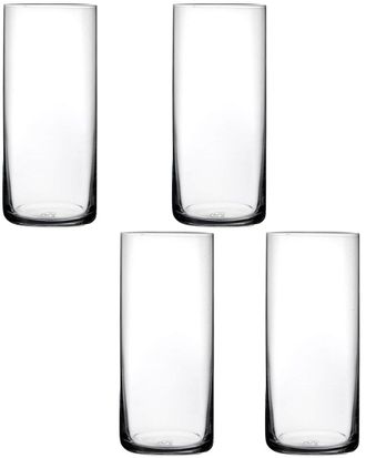 Nude Glass Set Of 4 Finesse High Ball Glasses