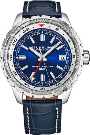 Stührling Monaco Quartz Blue Dial Mens Watch M18225