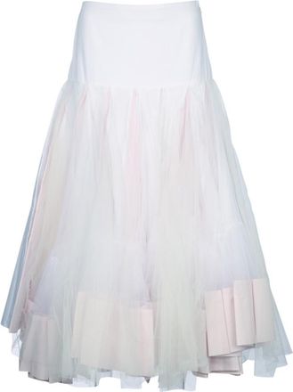 Jacquemus Light Pink High Rise Flared Skirt