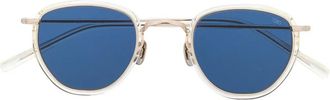 Eyevan 7285 Zonnebril met rond montuur - Beige