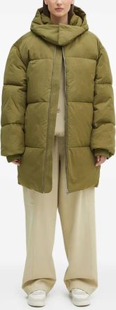 PANGAIA Piumino con cappuccio - Verde
