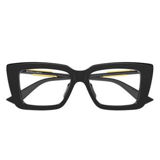 Bottega Veneta Glasses, unisex, Black, Size: 53 MM Bv1448O Optical Frame