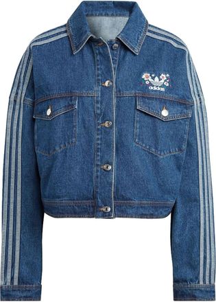 adidas (WMNS) adidas Originals Logo Denim Jacket Blue Indigo IP3767