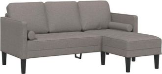 vidaXL Vidaxl - Sofa Set Taupe 173 x 131 x 67 cm Fabric