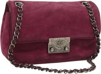 Chanel Pre-owned Shoulder Bags, female, Purple, Size: ONE SIZE Pre-owned Vintage Shoulder Bag