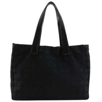 Chanel Pre-owned New Travel Line Nylon Canvas Tote Bag - Pre-owned - Mujer - Negro - ONE SIZE