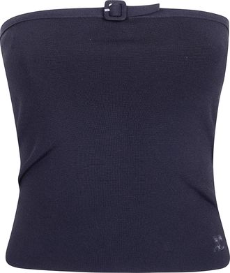 Courr&egrave;ges Buckle Knit Bustier Top