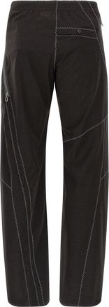 Kiko Kostadinov Mens Brown Virgin Wool Casual Pants