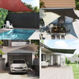 Berkfield Home Sunshade Sail 160 g/m &sup2; White 6x7 m HDPE