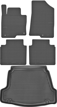 OEM Juego De Alfombrillas De Goma Para Coche Y Alfombrilla Para Maletero Para Hyundai I40 Sed&aacute;n (2011-2020)