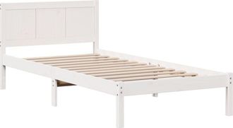 vidaXL Estructura De Cama Blanco 100 X 200 Cm Madera Maciza De Pino Vidaxl