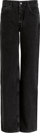 Anine Bing Hugh Wide-leg Jeans - Black - 32 (W32 / UK14-16 / L)