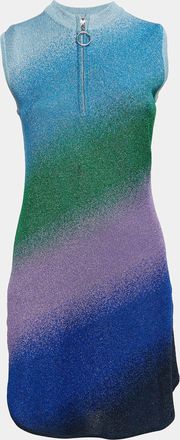 Maje Multicolor Lurex Knit Sleeveless Mini Dress