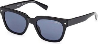Guess Sunglasses, male, Black, 53 MM, Originals Square Logo Sunglasses