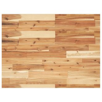 Berkfield Home Desk Top Oil Finished 80x60x2 cm Solid Wood Acacia in Brown | Size: 80 x 60 x 2 cm