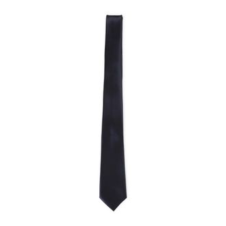 Saint Laurent Navy Blue Solid Tie