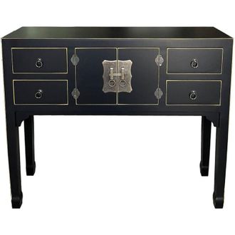 Wanderlust Deco Recibidor De Madera De 4 Cajones Y 2 Puertas 95x26x78