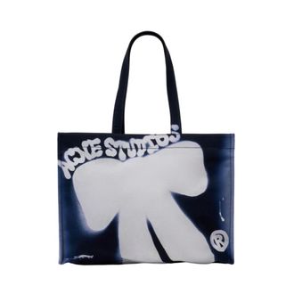 Acne Studios Spray Logo Shopper Tote - female - Acne Studios - Shopping Bags - Blue - ONE SIZE - Bags