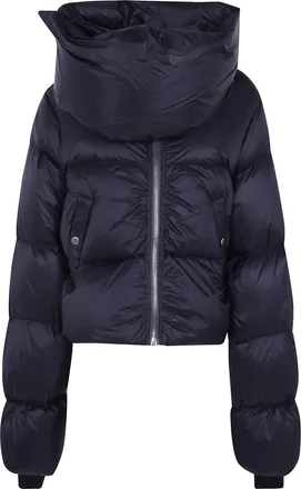 Rick Owens Jacket Hooded Funnel Neck