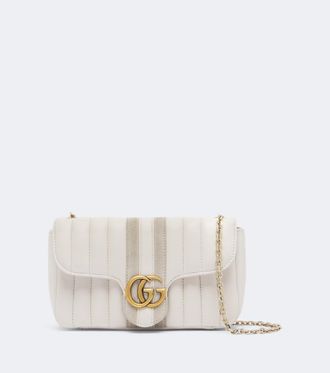 Gucci Borsa a spalla Jetset GG Marmont Mini in pelle