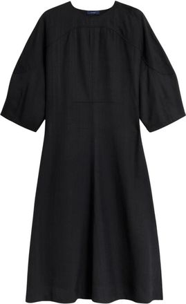SOEUR Janice Gestructureerde Jurk - Dames - Casual kleedjes - Zwart - S - Kleedjes