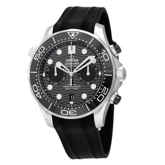 Omega Pre-owned Omega Seamaster 300 Master Co-Axial Chronograph Automatic Chronometer Black Dial Mens Watch 210.32.44.51.01.001