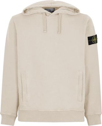 Stone Island Hoodies, male, Beige, Size: M Stylish Sweaters Collection