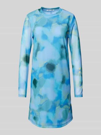 Tom Tailor Denim Minikleid mit Rundhalsausschnitt in Bleu, Größe XL